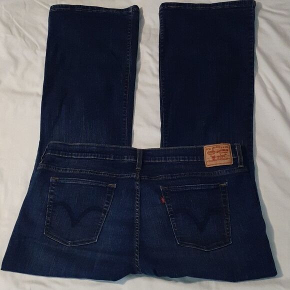 Levi's 512 Perfectly‎ Slimming Boot Cut Jeans Size 24 WM - Picture 1 of 10
